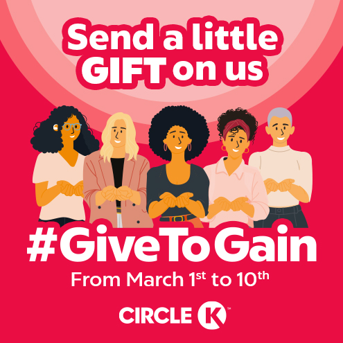 send a gift on us for International Women's Day